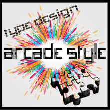 Arcade Style tipography. T, and pograph project by Cristian - 06.29.2016
