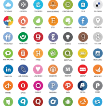 Pack 175 Flat Icons. Design, and UX / UI project by Miguel Morales Abad - 03.20.2014