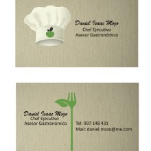 Tarjetas de Presentación - Chef de Comida Vegana. Graphic Design project by Atenas Román - 05.31.2016