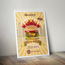 Quoore Restaurante. Design gráfico projeto de YCP Creativos - 04.07.2016