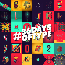 #36DaysOfType. 3D, Animation, and Graphic Design project by David Zamora - 05.10.2015