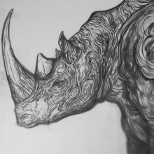 MASTODON series I. Rhino. Un proyecto de Ilustración tradicional de Álvaro Cubero González - 07.07.2016