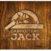 Carpintero Jack Logotipo. Design gráfico projeto de Marcela Narváez - 12.07.2016