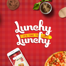 Lunchy Lunchy. Design, UX / UI, Br, ing, Identit, Graphic Design, Interactive Design, Web Design, and Naming project by Adrián Miranda Rodríguez - 07.12.2016