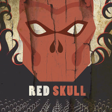 Red Skull. Traditional illustration project by Maria Hill - 07.16.2016