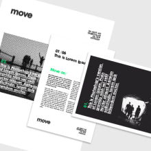 Move. Un proyecto de Diseño, Diseño editorial y Diseño gráfico de Gabriel Reyes Moreta - 16.07.2016