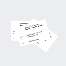 Personal Cards. Design, Direção de arte, Design editorial, Design gráfico, e Web Design projeto de Gabriel Reyes Moreta - 16.07.2016