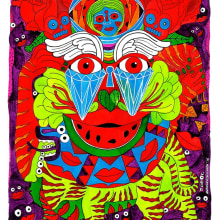 The Mask, the Virgin, the God. Projekt z dziedziny Trad, c, jna ilustracja i  Malarstwo użytkownika Murnau Den Linden - 30.12.2015