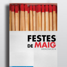 Cartel Festes de Mag Badalona 2014. Design gráfico projeto de Elisa Bascón - 09.05.2014