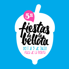 Fiestas Barrio La Bellota Toledo. Design gráfico projeto de Diego Camino Sanchez - 20.07.2016