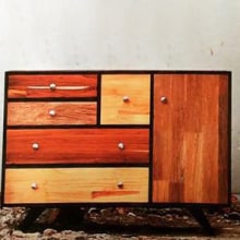 Cómoda Vintage. Un proyecto de Diseño, creación de muebles					, Diseño industrial y Diseño de producto de Jimena Noreña Giraldo - 03.08.2014