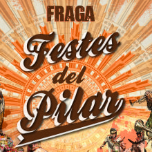 Festes del Pilar, Fraga 2016. Ilustração tradicional, e Design gráfico projeto de GERMáN MARCH - 26.07.2016