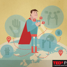 INFOGRAPHICS: SUNSCIOUS TEDX PADOVA. Traditional illustration & Infographics project by pereney - 01.26.2016