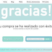 Probando con thank you page. Un proyecto de UX / UI de Oriol Casas Martínez - 28.07.2016