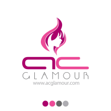 Logo identidad AC Glamour. Un proyecto de Diseño de Adolfo Gelabert - 29.05.2016