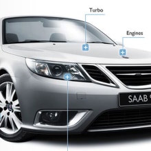 Cliente: Saab Automobile. Un proyecto de Dirección de arte, Diseño de automoción, Diseño gráfico, Diseño interactivo y Multimedia de Ricardo Acevedo - 01.08.2016