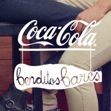 Logotipo "Benditos Bares", Coca Cola, 2013. Un proyecto de Ilustración tradicional, Publicidad y Dirección de arte de Amaia Ugarte - 28.02.2013