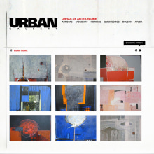 Web for Online Artgallery URBAN GALLERY. Web Design projeto de sandra weese - 08.10.2013