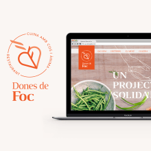 "Dones de Foc". Website . Graphic Design, and Web Design project by Lora Ninova - 08.12.2016
