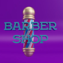 Barber Shop. 3D projeto de José Antonio Pérez Moreno - 12.08.2016