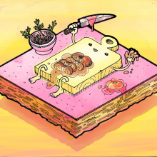 CookMySelf. Ilustração tradicional projeto de Jota Erre - 14.08.2016