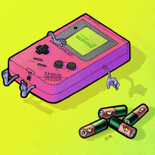 LastGameBoy. Traditional illustration project by Jota Erre - 08.14.2016