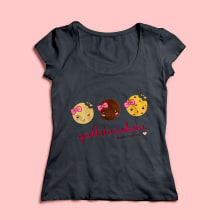 woman t-shirt galletacoketa´s. Un proyecto de Diseño de Sil Manzaneda - 14.08.2016