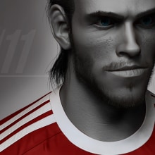 Gareth Bale. 3D, and Character Design project by gesiOH - 08.16.2016