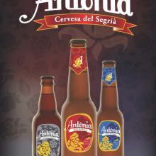 Creación Marca de Producto - Cerveza Antònia. Design gráfico projeto de GUSTAVO HIDALGO FERNANDEZ - 01.07.2012