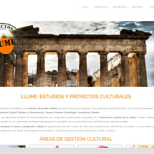 Llume. Un progetto di Web development di Juan Carlos García - 17.08.2016
