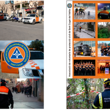 Roll-Up Associació de Voluntaris de Protecció Civil Sant Cugat. Design gráfico projeto de Marc Vidiella - 17.08.2016