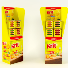 Krit Display | Expositor. Design gráfico, e Packaging projeto de Ana Silva - 17.01.2016