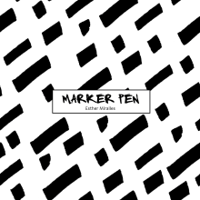 MarkerPen patterns B/W. Un proyecto de Diseño, Ilustración tradicional, Diseño de vestuario, Moda y Diseño de producto de Esther Miralles - 25.01.2017