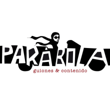 Logotipo Parábola Guiones & Contenido. Design, and Traditional illustration project by carmela usoz otal - 08.20.2016