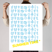 SUMMER POSTER. Graphic Design project by Anna Garcia Montolio - 08.21.2016
