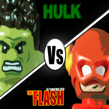 Hulk vs Flash The Race. Stop Motion project by Xisco Conde Flores - 08.25.2016