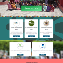 Proyecto Web-Site Creciendo en Nepal . Een project van Webdesign van Álvaro Baquero - 28.01.2016
