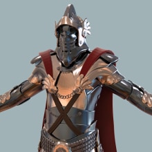 Armadura medieval. Un proyecto de 3D, Diseño de personajes y Diseño de juegos de Dídac Soto Valdés - 28.08.2016