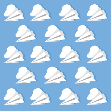 Cloud pattern. Ilustração tradicional, e Design gráfico projeto de Isabella Pazó Mallé - 29.08.2016
