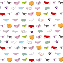 Panty pattern. Ilustração tradicional projeto de Isabella Pazó Mallé - 29.08.2016
