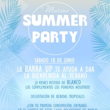 Cartel para fiesta veraniega en Murano Alcorcón. Un proyecto de Diseño y Diseño gráfico de Marco José Carrera Villén - 29.08.2016