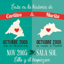 Historia de Carlitos y Nurita - Infografía. Design, and Graphic Design project by Nuria Muñoz - 08.29.2016