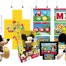 Aprede y Juega con Mickey Mouse + APP · Idea, creación, desarrollo, seguimiento y aprobación (Disney©) del producto, aplicación y packaging. Design, Design gráfico, Packaging, e Design de produtos projeto de Miki Cano - 30.08.2016