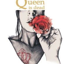 The Queen is Dead. Un proyecto de Diseño e Ilustración tradicional de Marta Orse - 31.08.2016