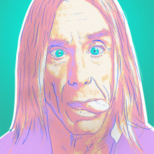 Iggy Pop. Traditional illustration project by Andre Filipe Sousa - 09.06.2016