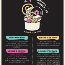 Cartel Restaurante AbrelaTas "Music and Food". Design project by Miriam Díaz Méndez - 05.13.2015