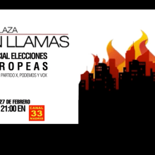 PROMO TV: ESPECIAL ELECCIONES EUROPEAS EN LA PLAZA EN LLAMAS. Un proyecto de Diseño de David Páramo Reina - 18.02.2014