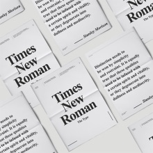 Times New Roman | Specimen. Un proyecto de Diseño editorial, Diseño gráfico y Tipografía de Dario Trapasso - 15.09.2016