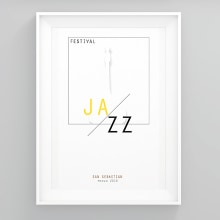 Carteles festival de Jazz en San Sebastián. Un proyecto de Ilustración tradicional y Diseño gráfico de Cristina Carrión Nogal - 19.09.2016