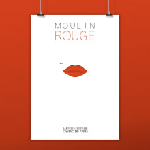 Cartel Musical "Moulin Rouge" Casino de Paris.. Un proyecto de Ilustración tradicional y Diseño gráfico de Cristina Carrión Nogal - 20.07.2016